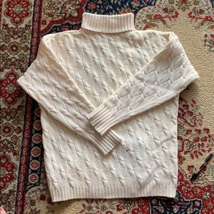 💥Vintage Wool Cable Knit Fisherman Turtleneck